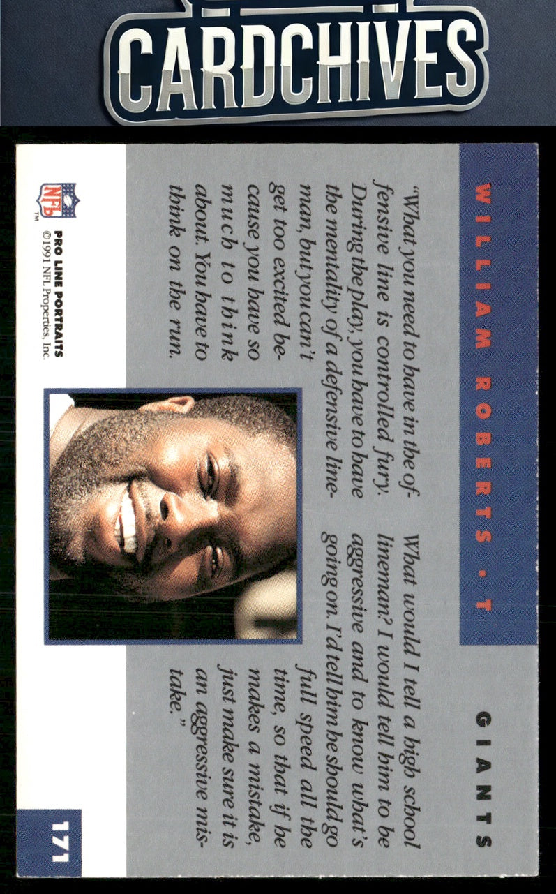 William Roberts 1991 Pro Line Portraits #171