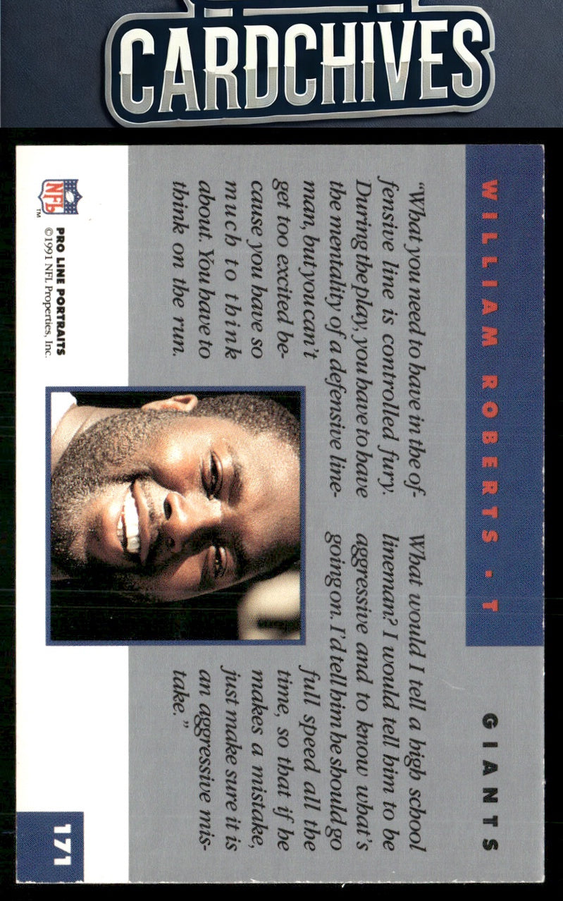 William Roberts 1991 Pro Line Portraits #171