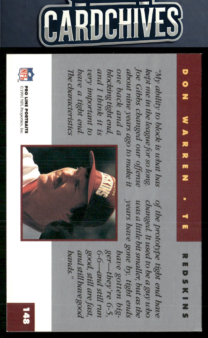 Don Warren 1991 Pro Line Portraits #148