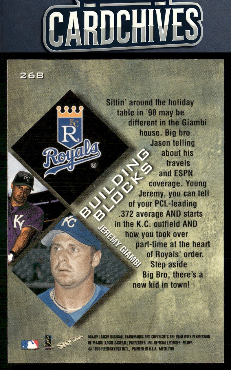 Jeremy Giambi 1999 Metal Universe #268