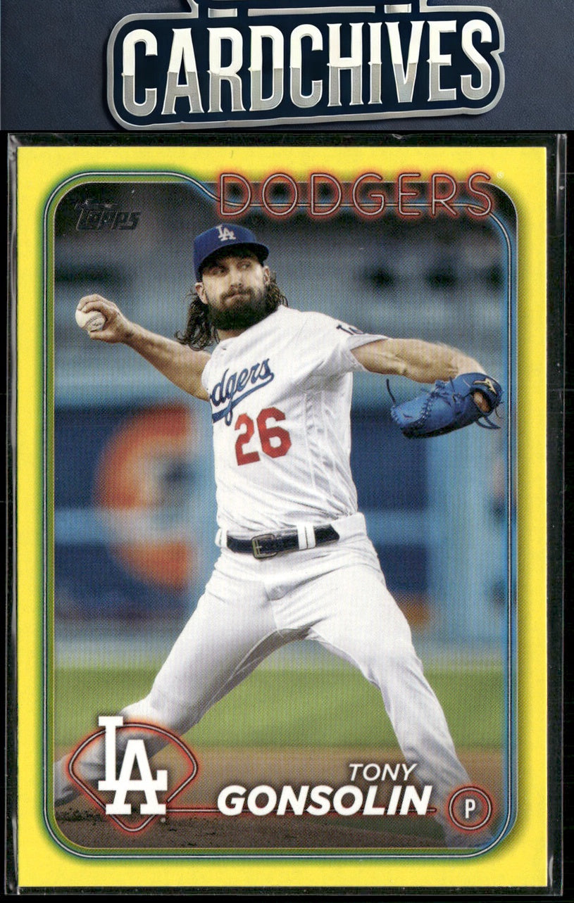 Tony Gonsolin 2024 Topps #87 Yellow