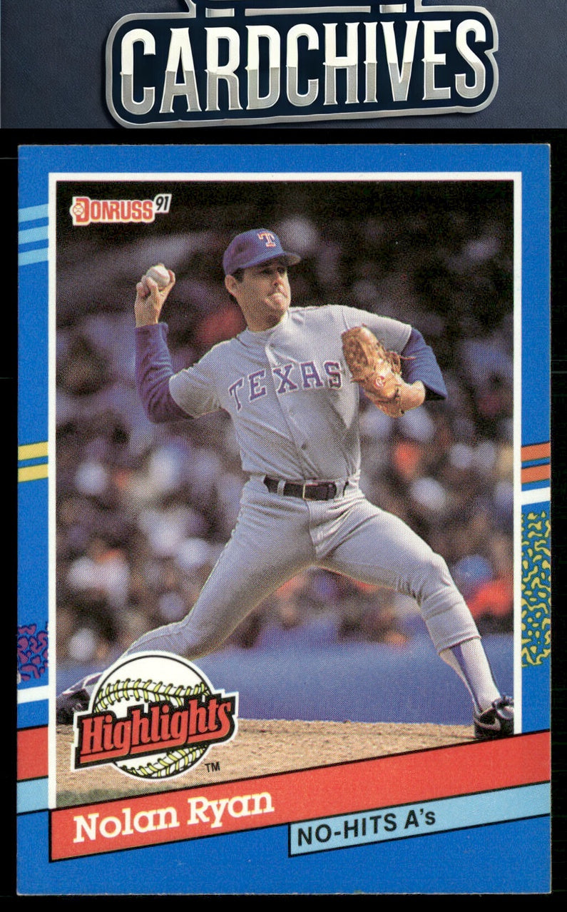 Nolan Ryan 1991 Donruss #BC-3 Bonus Cards