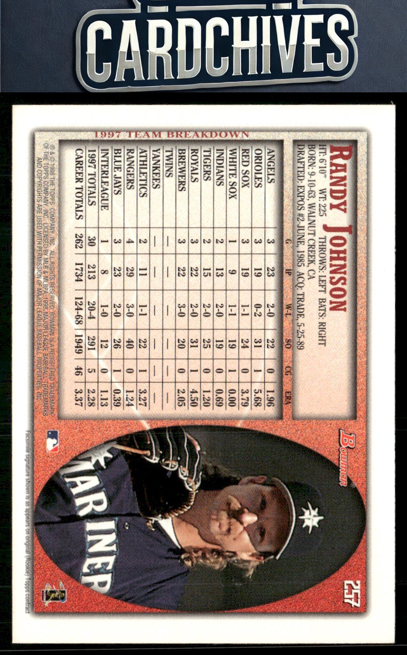 Randy Johnson 1998 Bowman #257