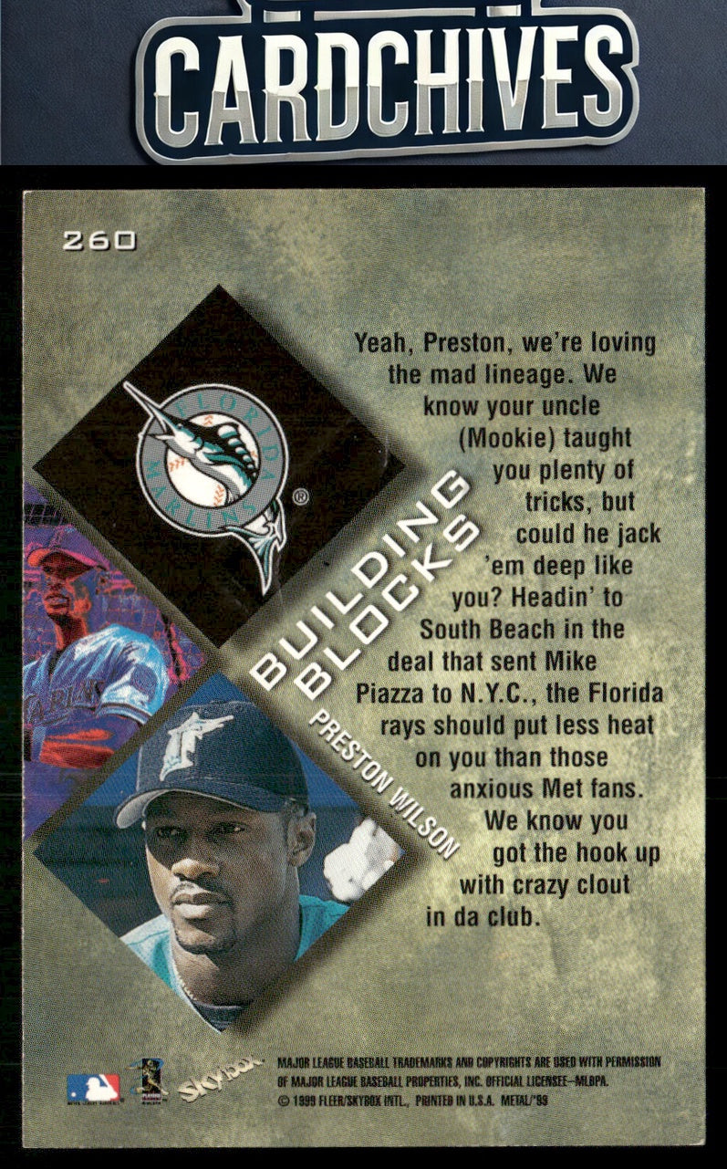 Preston Wilson 1999 Metal Universe #260