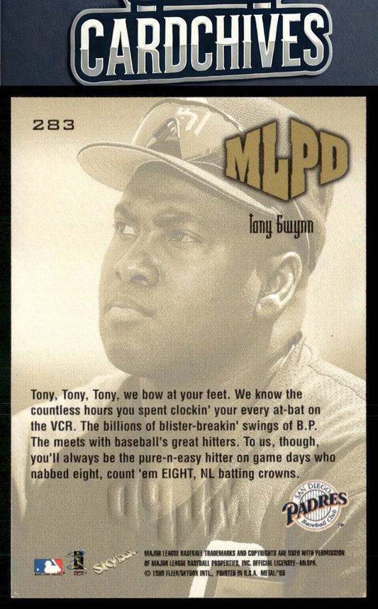 Tony Gwynn 1999 Metal Universe #283