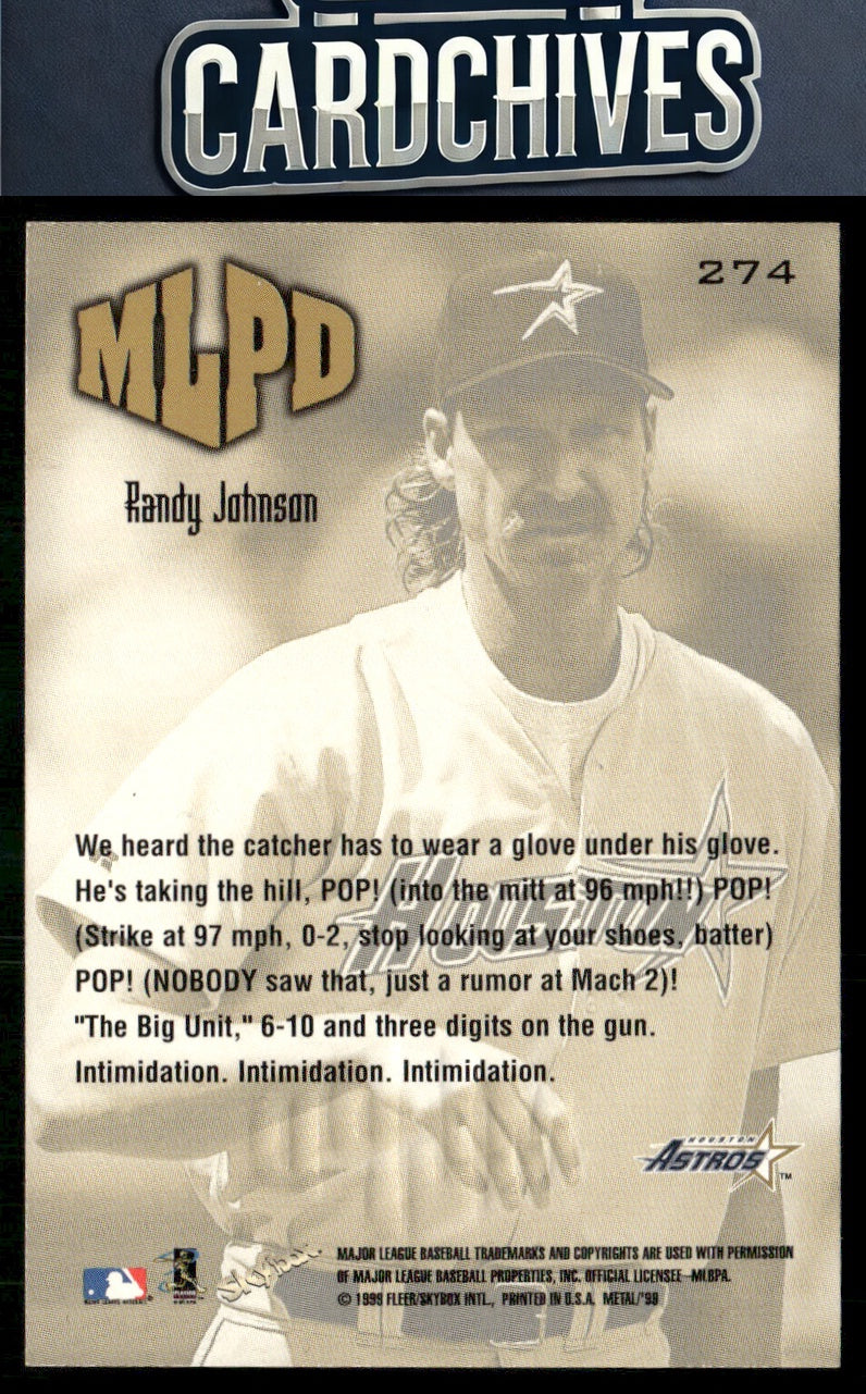 Randy Johnson 1999 Metal Universe #274