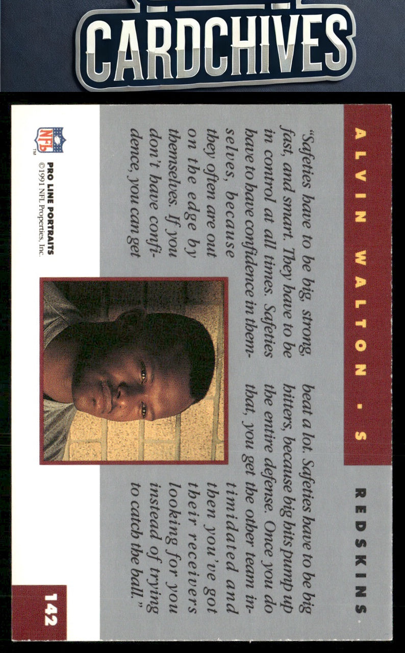 Alvin Walton 1991 Pro Line Portraits #142