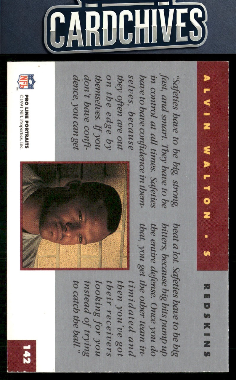 Alvin Walton 1991 Pro Line Portraits #142
