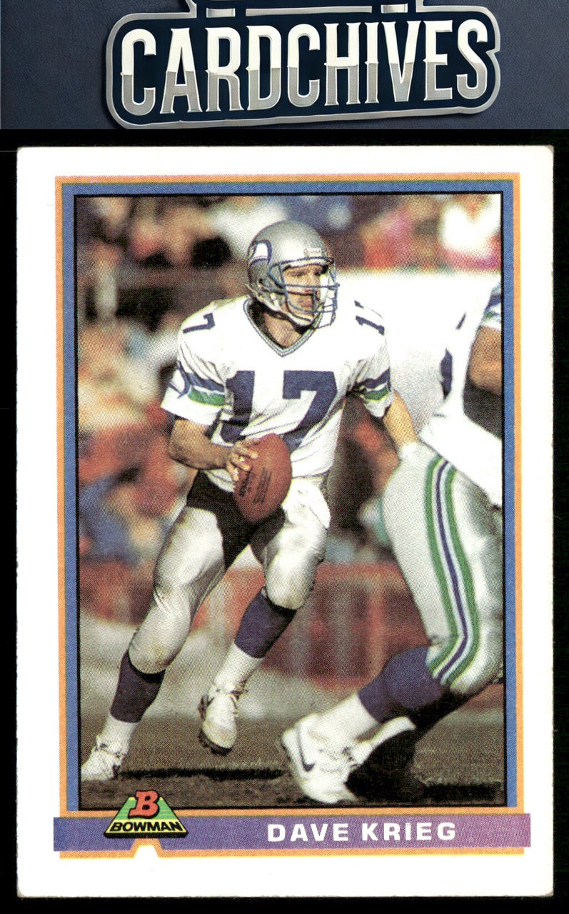 Dave Krieg 1991 Bowman #500