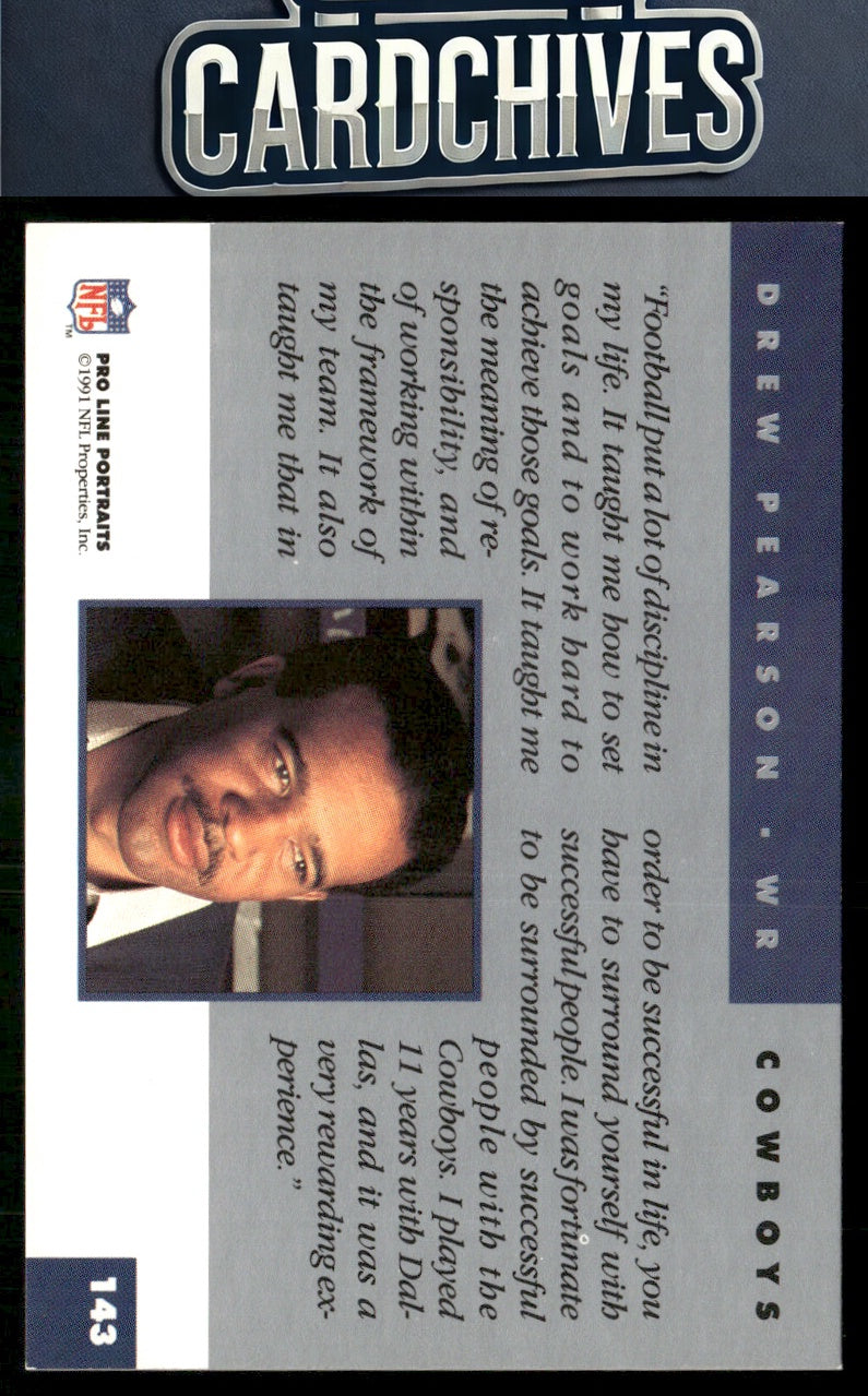 Drew Pearson 1991 Pro Line Portraits #143