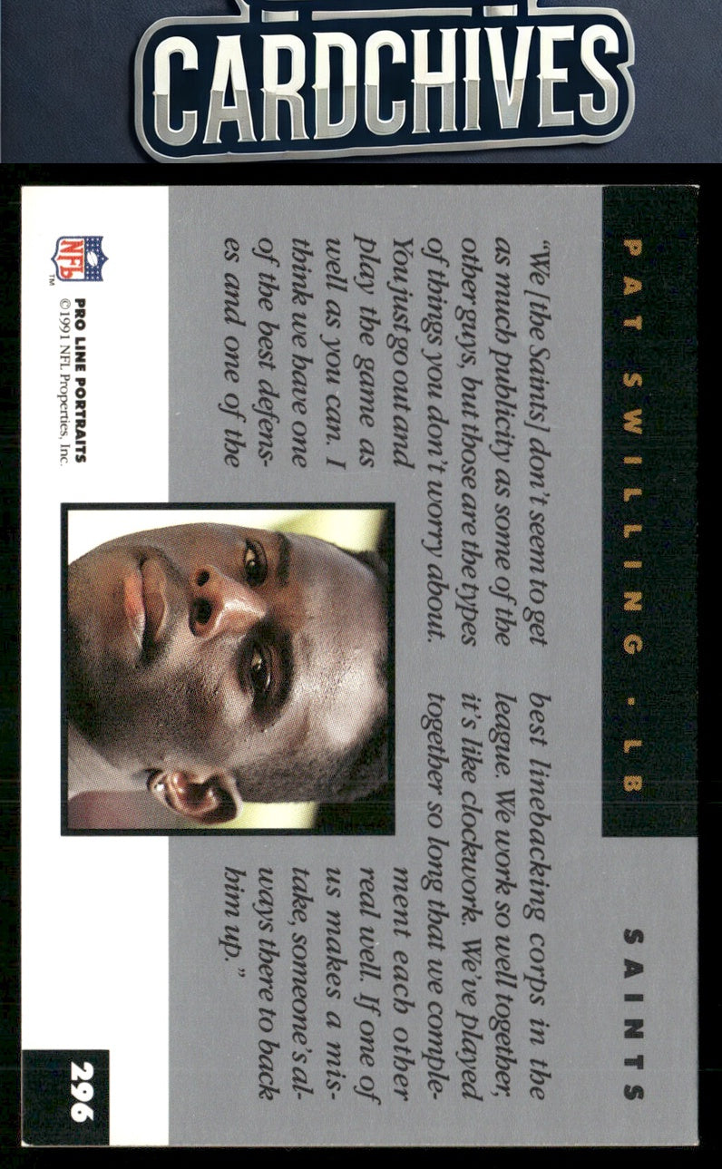 Pat Swilling 1991 Pro Line Portraits #296