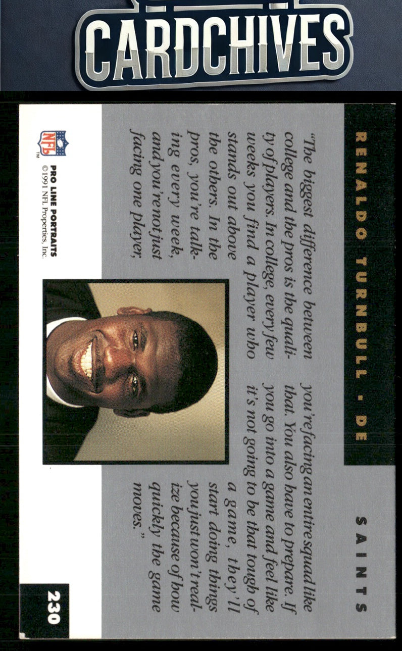 Renaldo Turnbull 1991 Pro Line Portraits #230