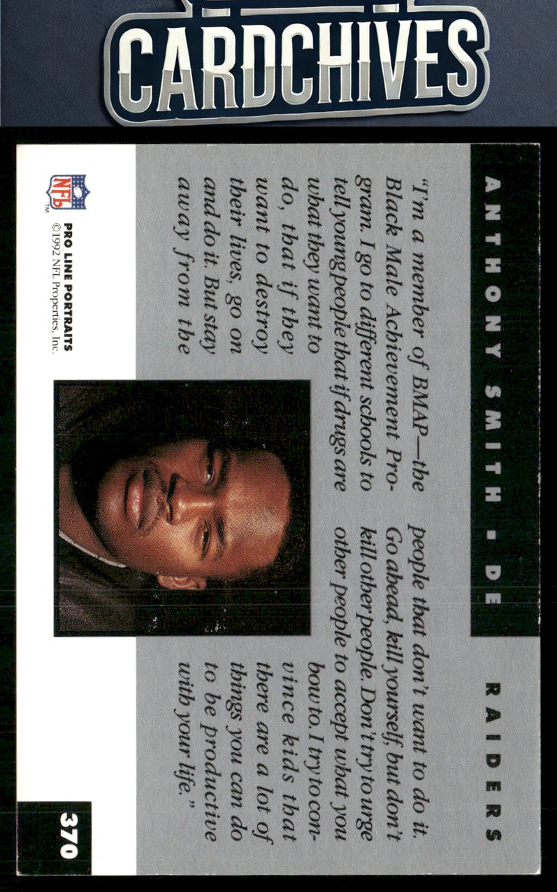 Anthony Smith 1992 Pro Line Portraits #370