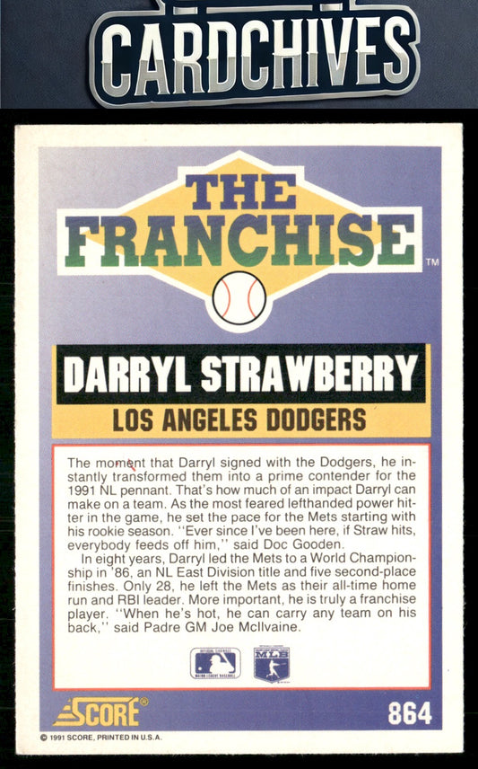 Darryl Strawberry 1991 Score #864