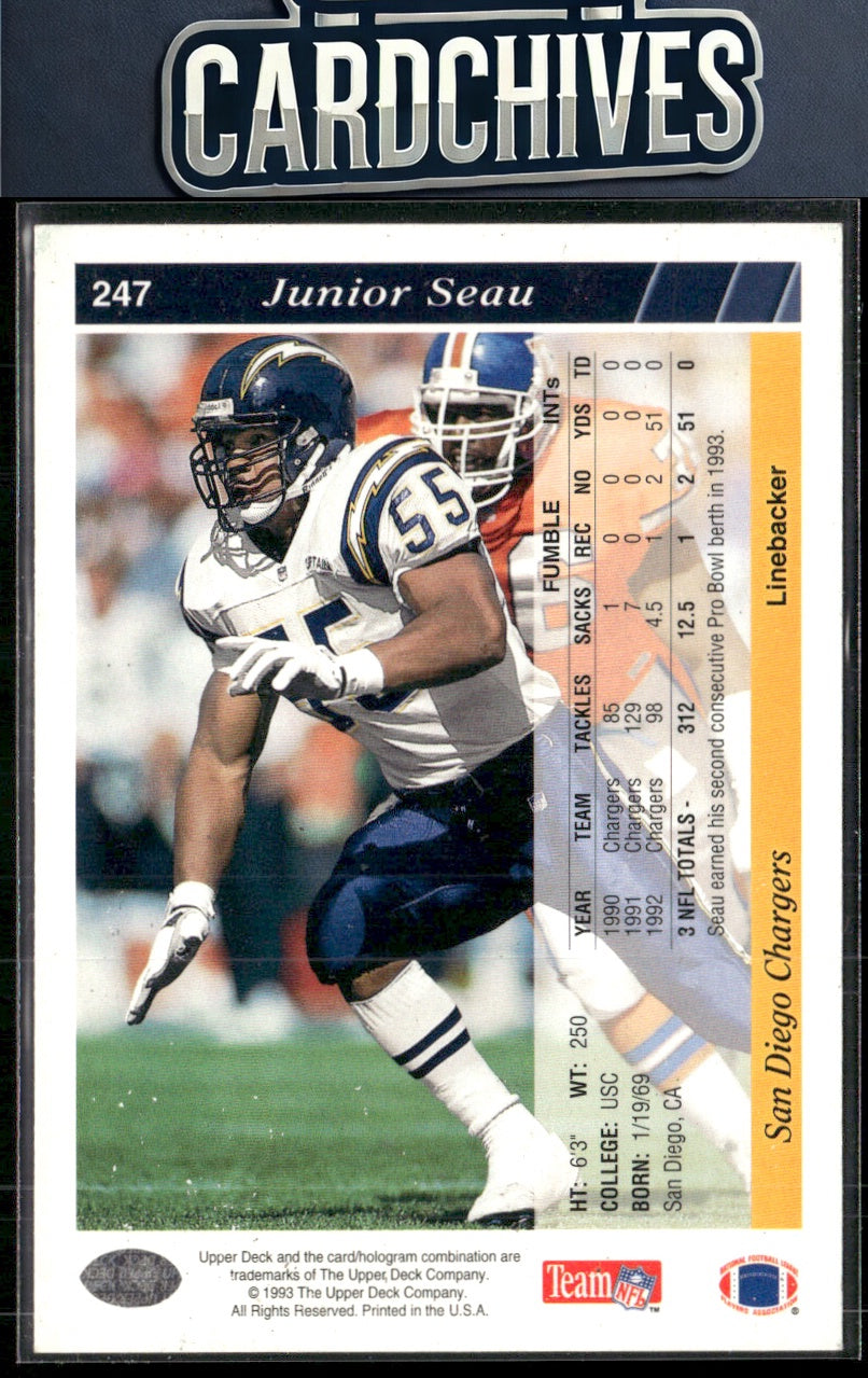 Junior Seau 1993 Upper Deck #247