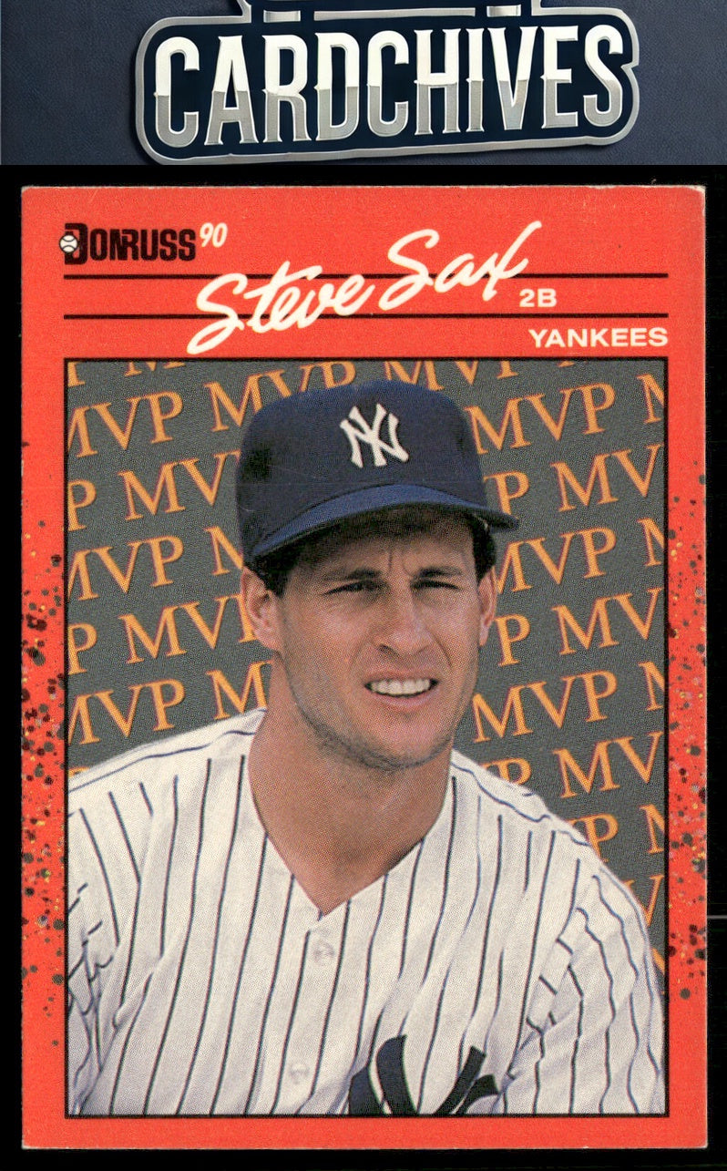 Steve Sax 1990 Donruss #BC-22b Bonus MVP's