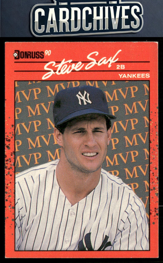 Steve Sax 1990 Donruss #BC-22b Bonus MVP's