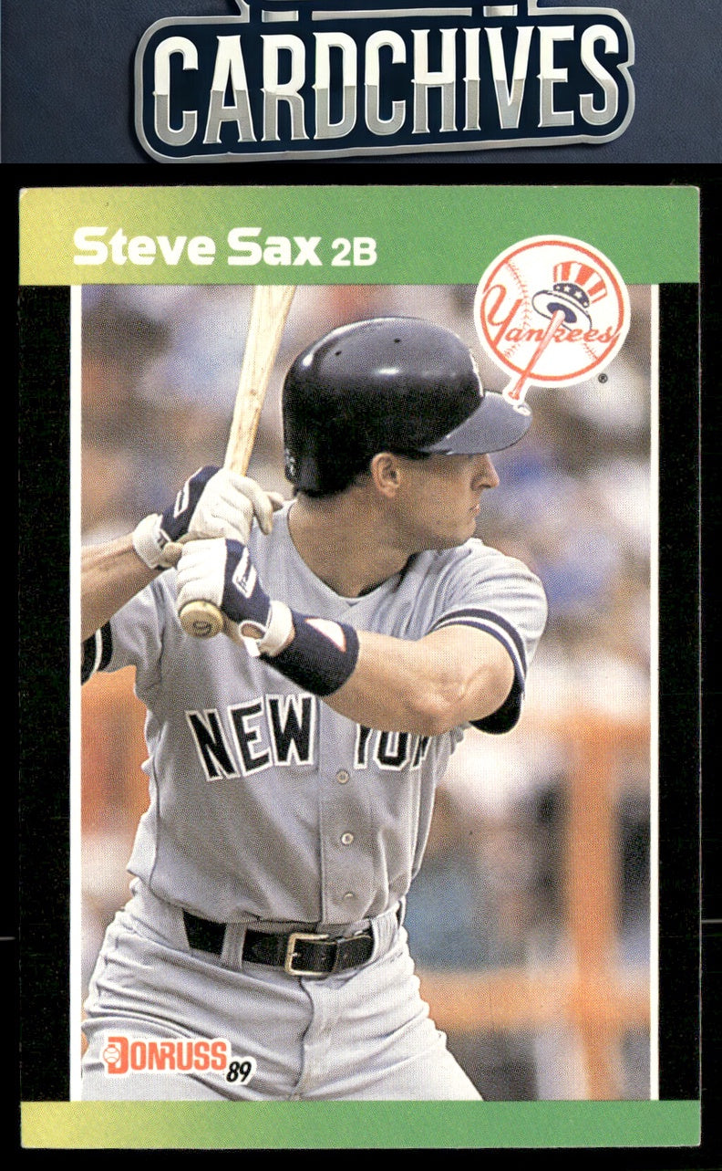 Steve Sax 1989 Donruss Baseball's Best #20