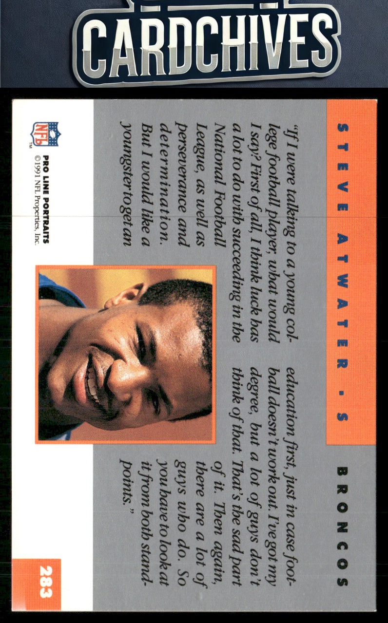 Steve Atwater 1991 Pro Line Portraits #283