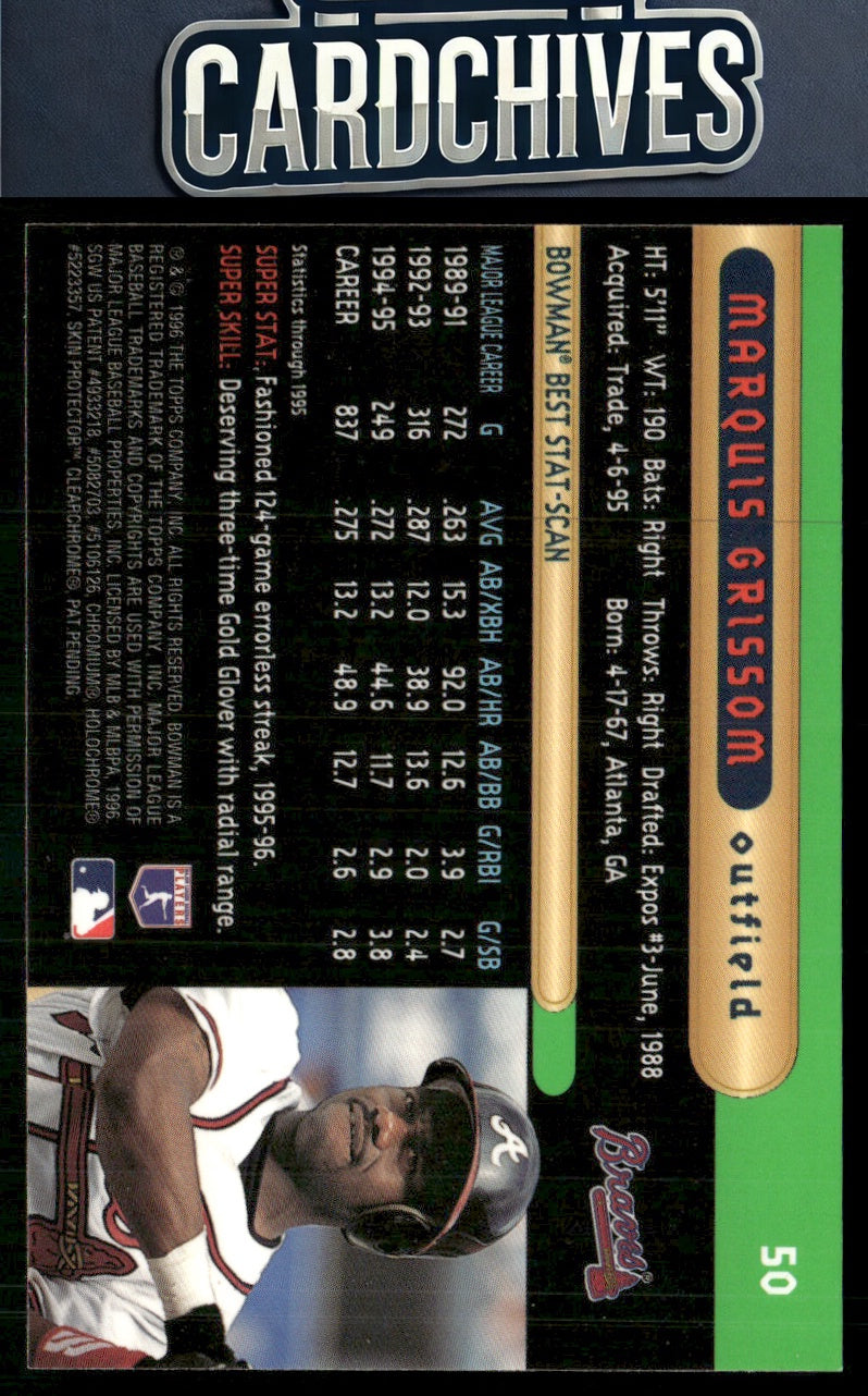 Marquis Grissom 1996 Bowman's Best #50