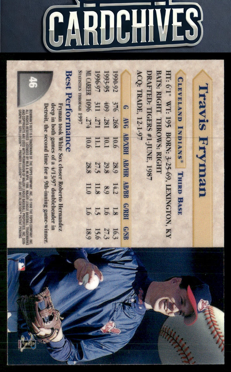 Travis Fryman 1998 Bowman's Best #46