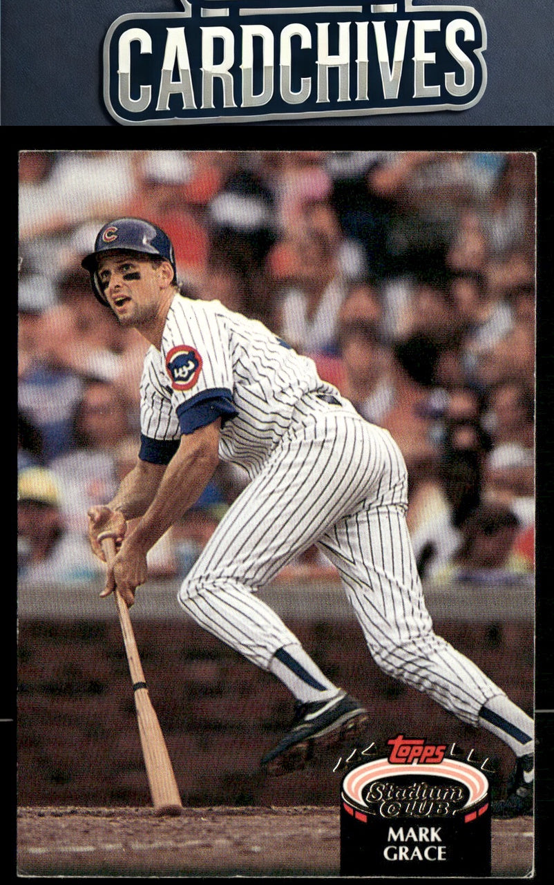 Mark Grace 1992 Stadium Club #174b