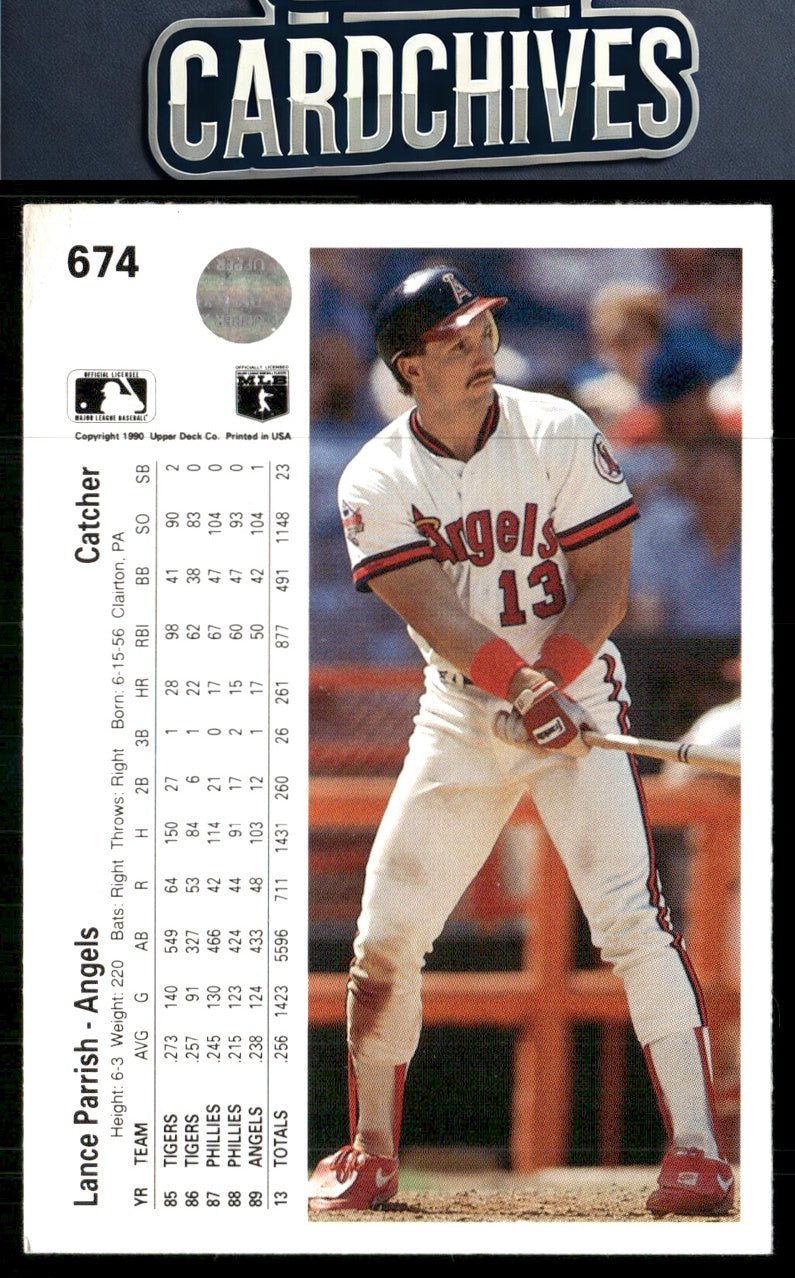 Lance Parrish 1990 Upper Deck #674