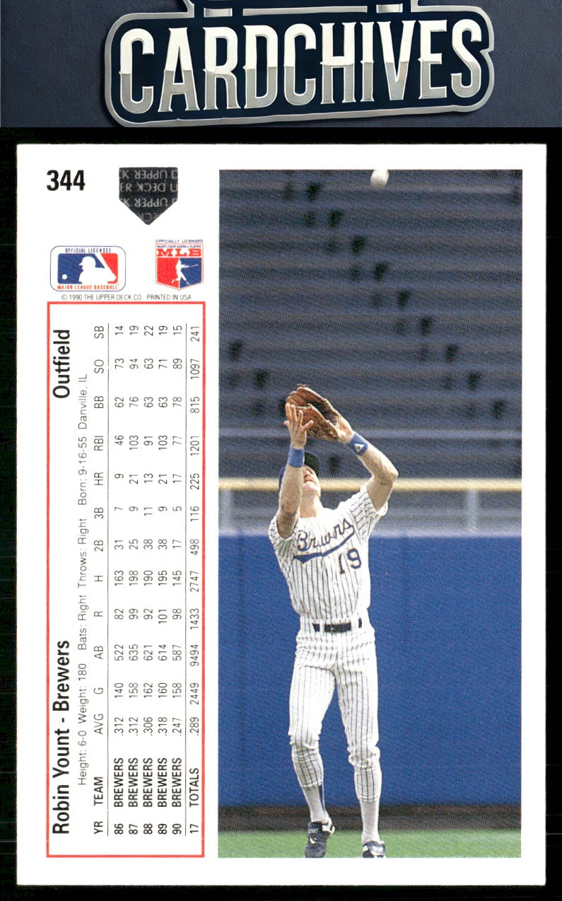 Robin Yount 1991 Upper Deck #344b