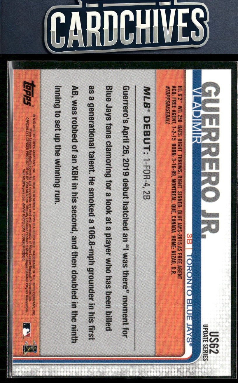 Vladimir Guerrero Jr. 2019 Topps Update #US62