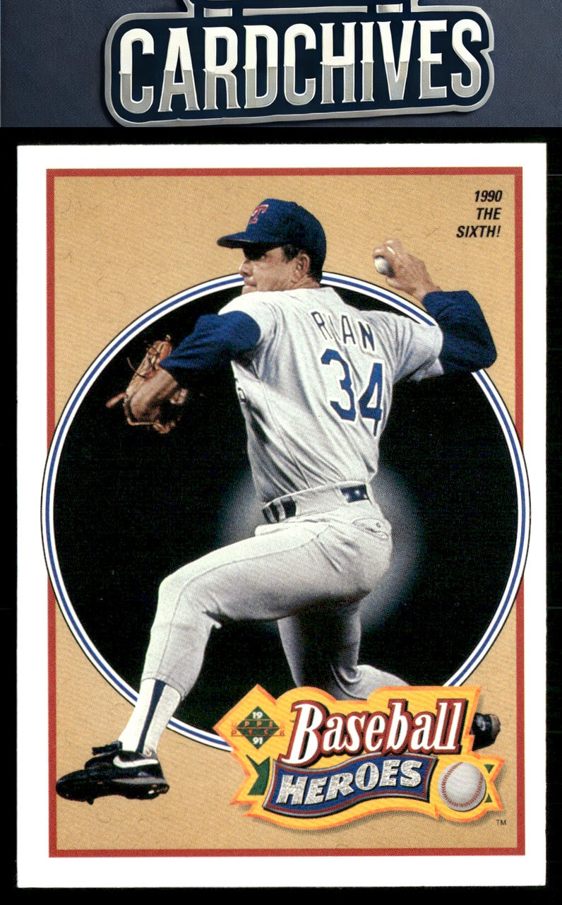 Nolan Ryan 1991 Upper Deck #16 Baseball Heroes: Nolan Ryan