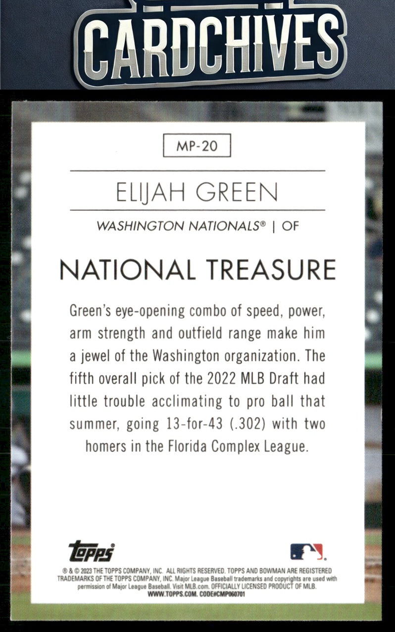 Elijah Green 2023 Bowman #MP-20 Modern Prospects