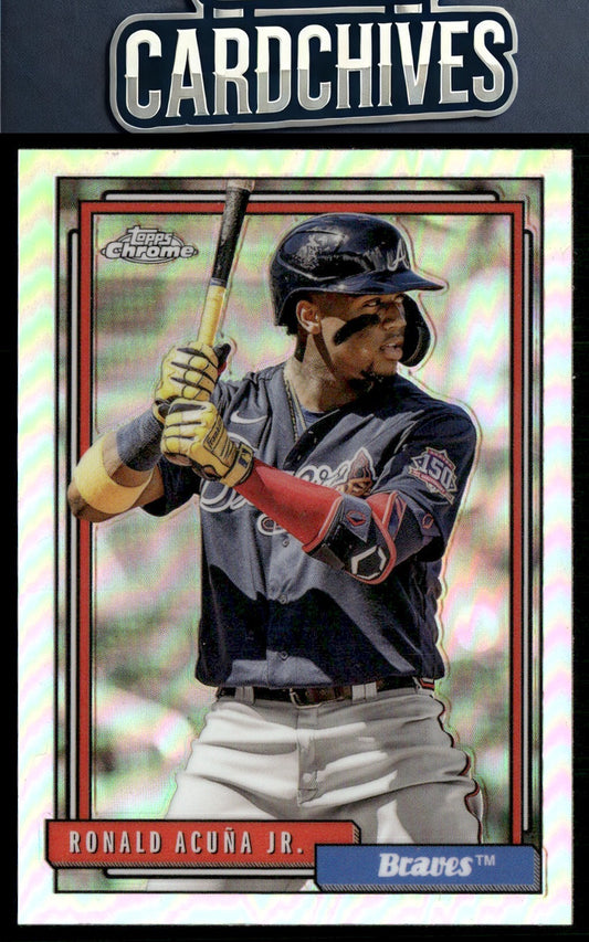 Ronald Acuña Jr. 2021 Topps Update #TC92-6 1992 Topps Redux Chrome