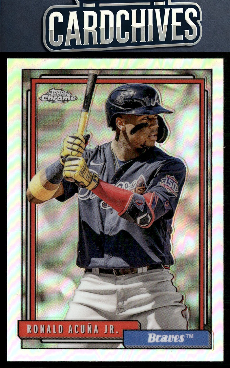 Ronald Acuña Jr. 2021 Topps Update #TC92-6 1992 Topps Redux Chrome