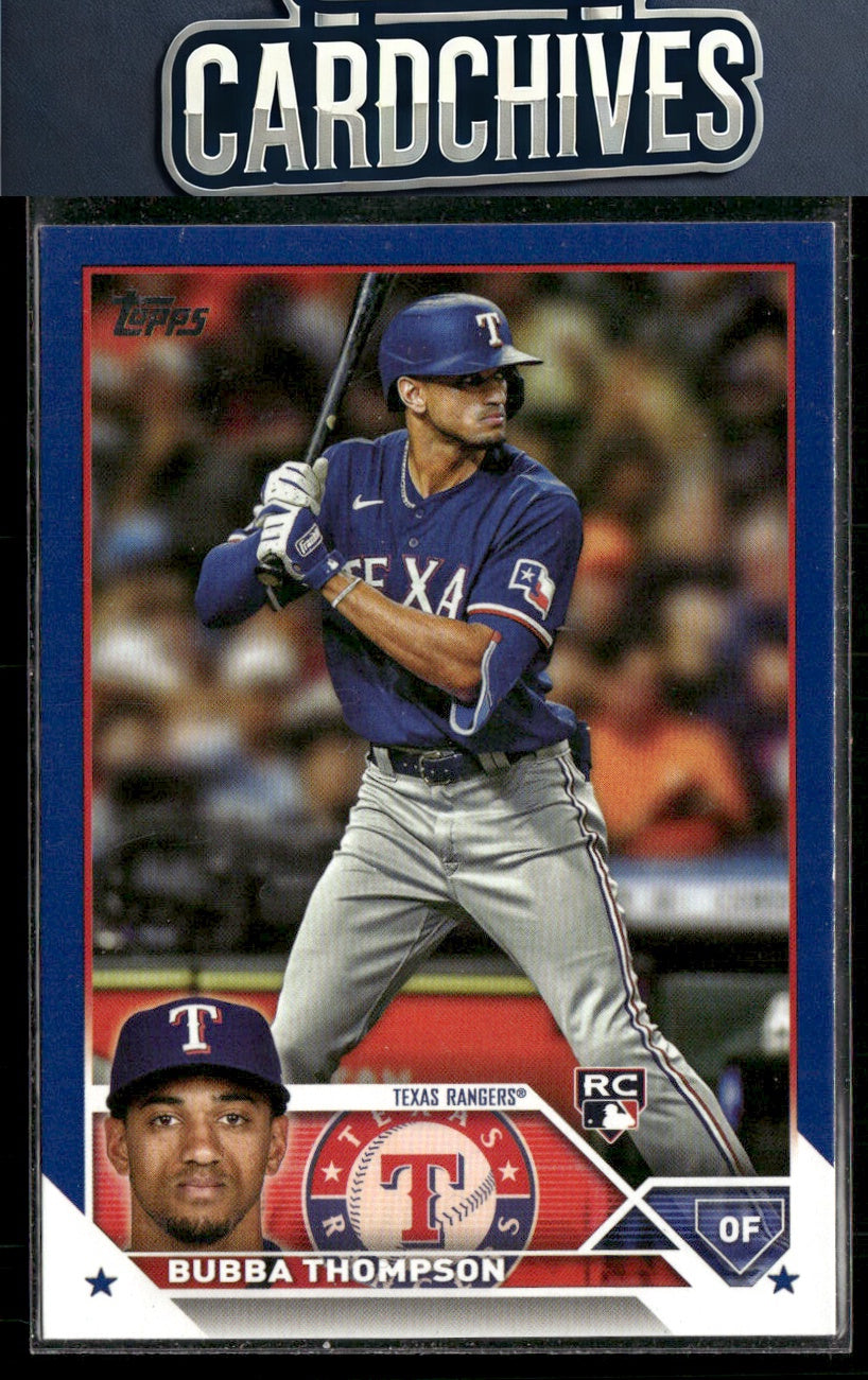 Bubba Thompson 2023 Topps #597 Royal Blue Rookie