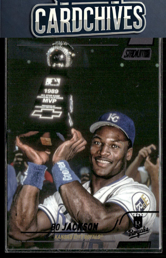 Bo Jackson 2022 Stadium Club #95 Black Foil
