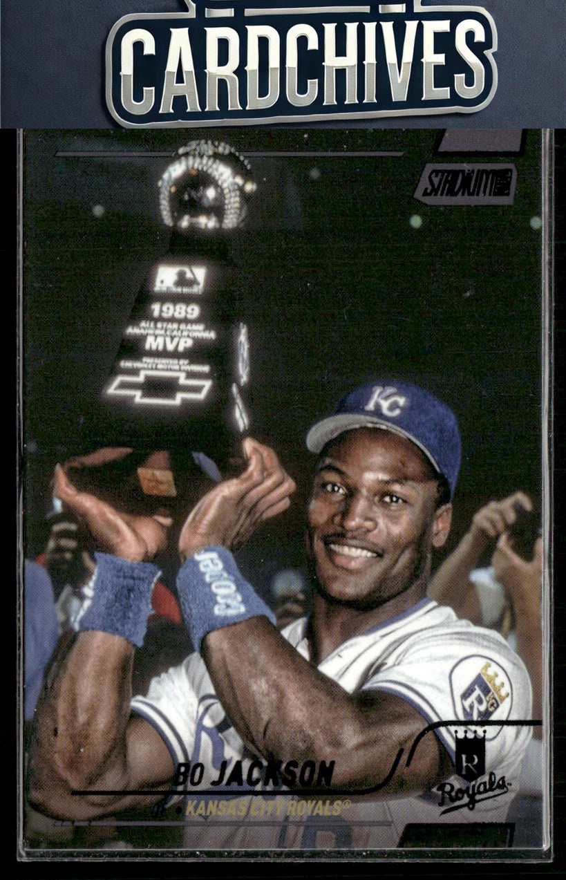 Bo Jackson 2022 Stadium Club #95 Black Foil