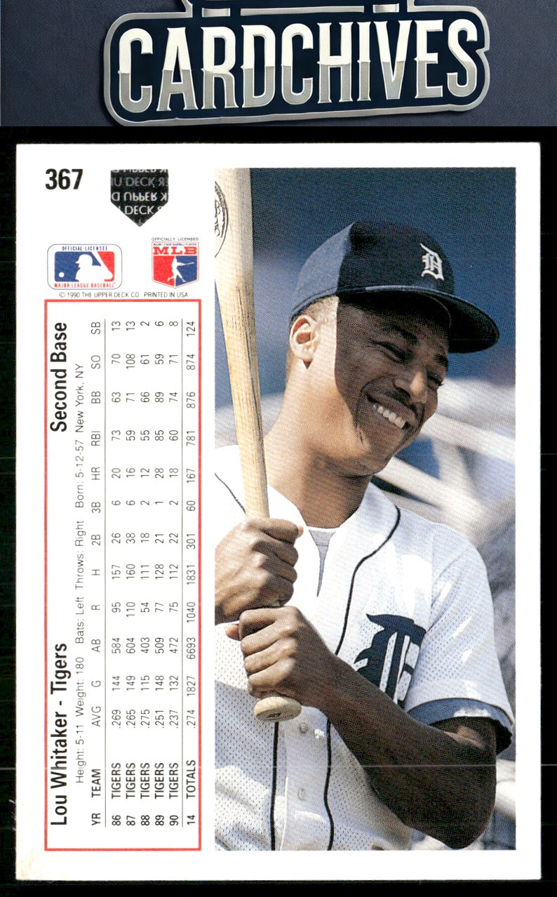 Lou Whitaker 1991 Upper Deck #367