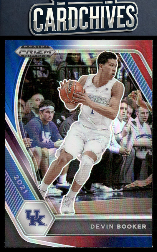 Devin Booker 2021 Panini Prizm Draft Picks #70 Red White Blue