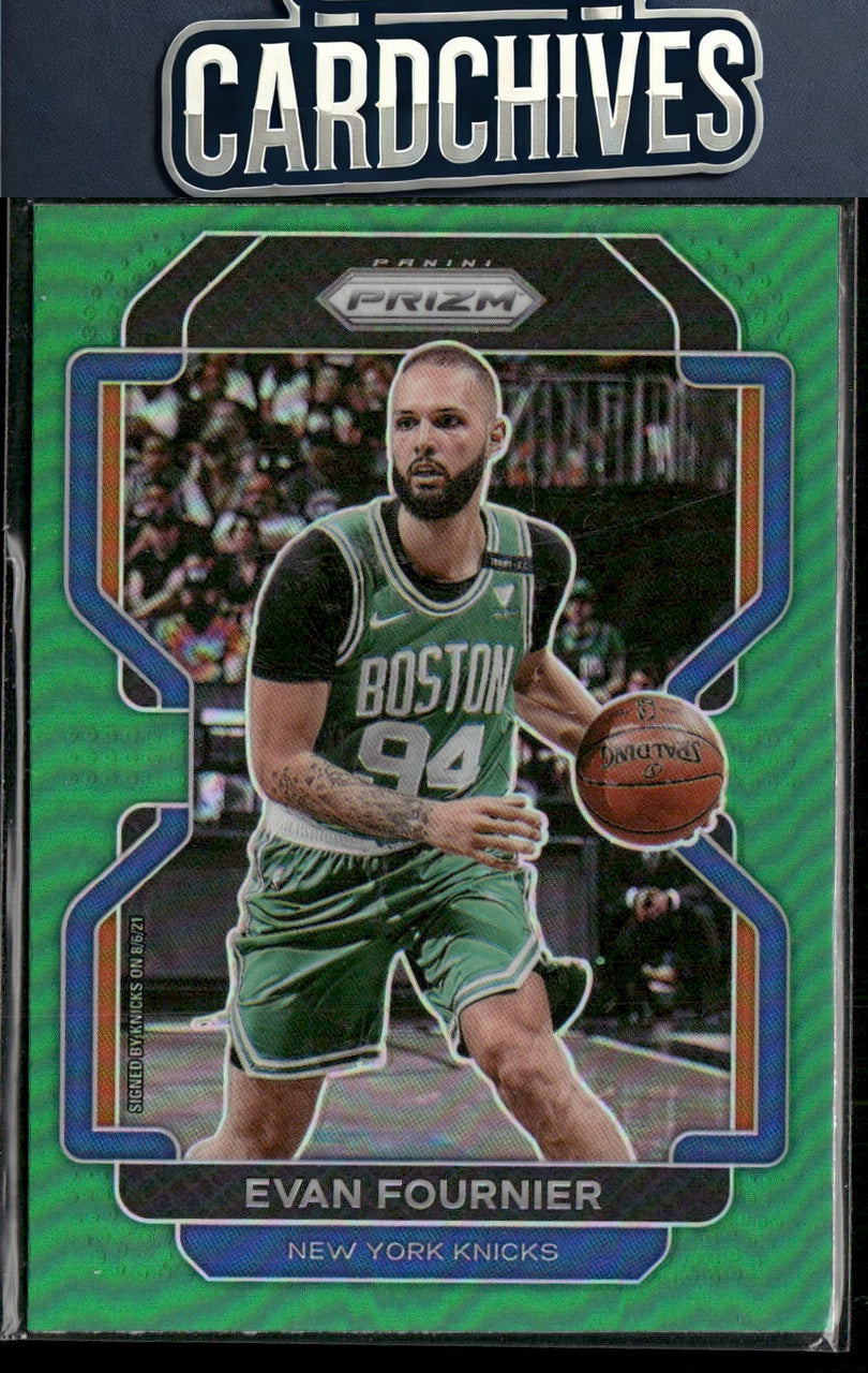 Evan Fournier 2021-22 Panini Prizm #153 Green