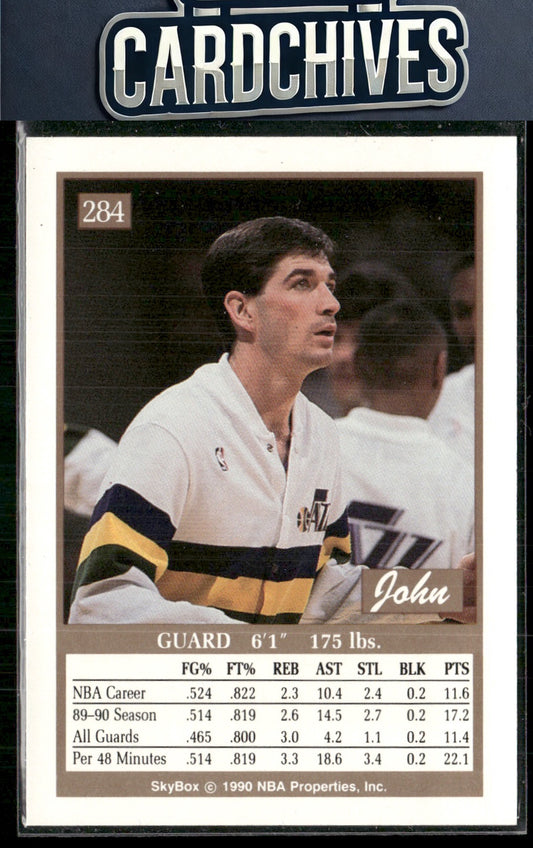 John Stockton 1990-91 SkyBox #284