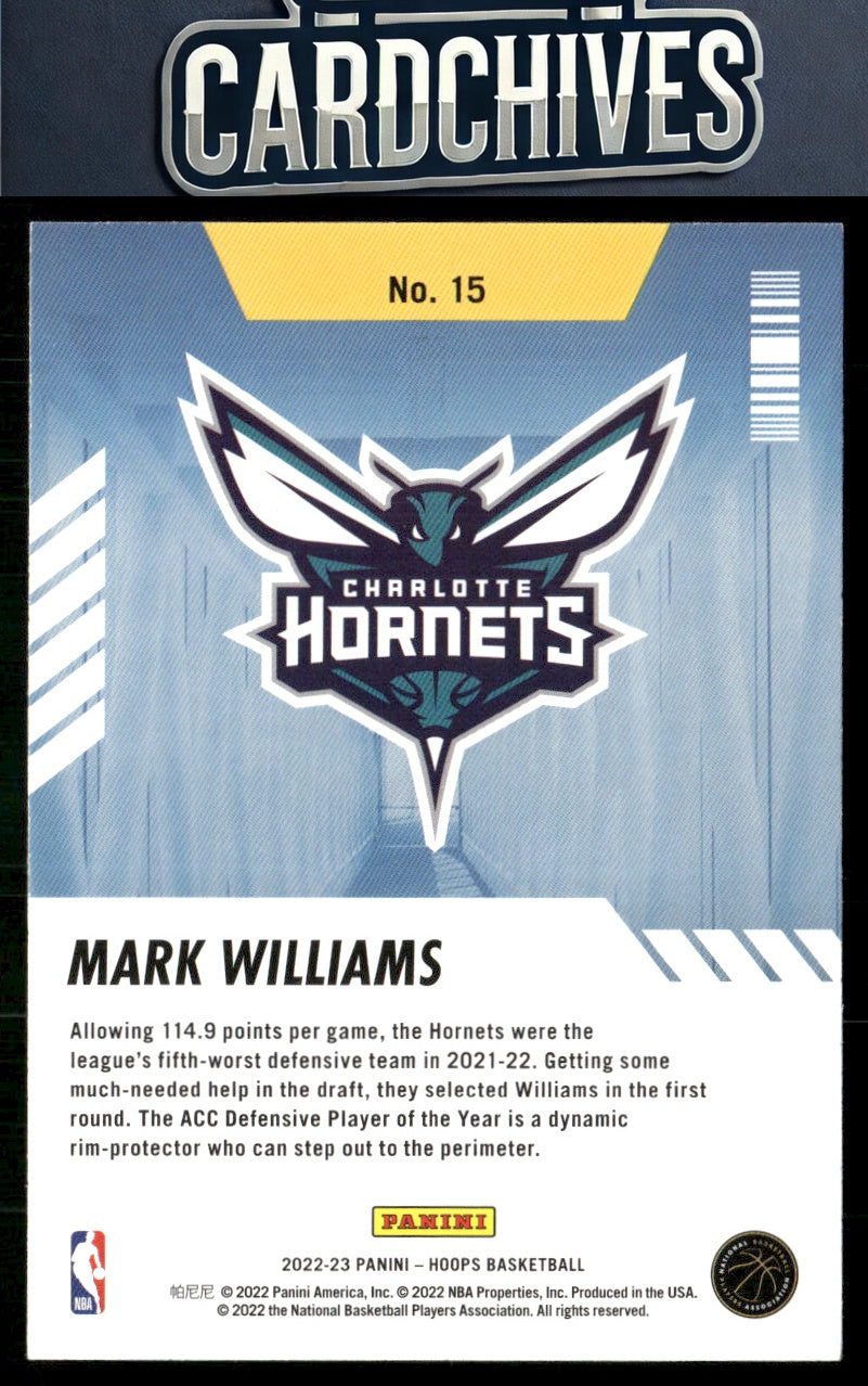 Mark Williams 2022-23 Hoops Winter #15 Arriving Now