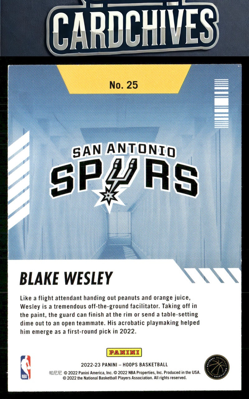 Blake Wesley 2022-23 Hoops Winter #25 Arriving Now