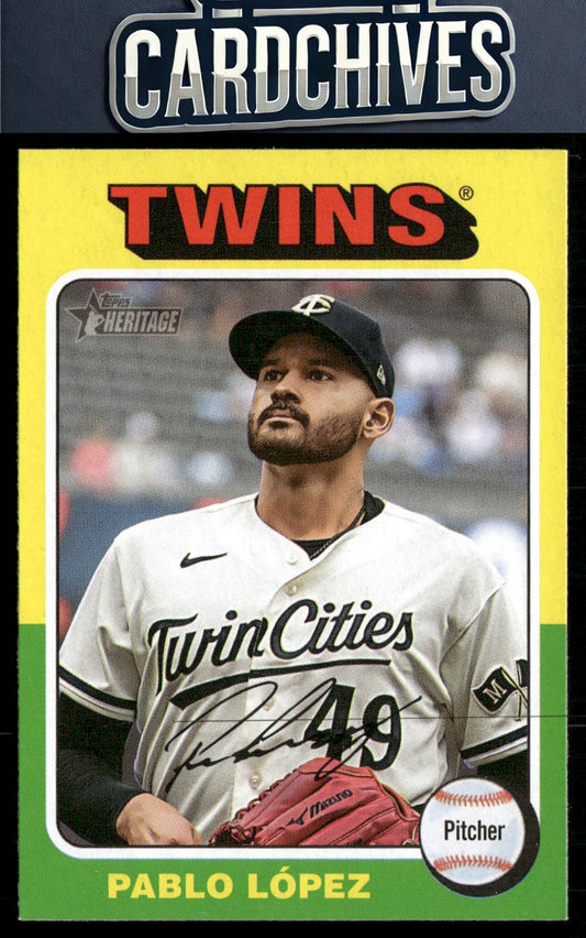 Pablo López 2024 Topps Heritage #26