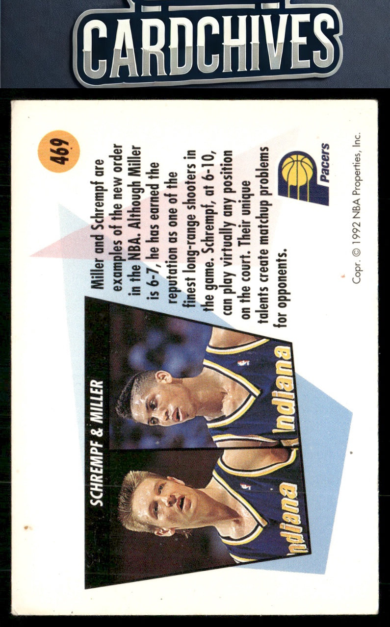 Reggie Miller / Detlef Schrempf 1991-92 SkyBox #469