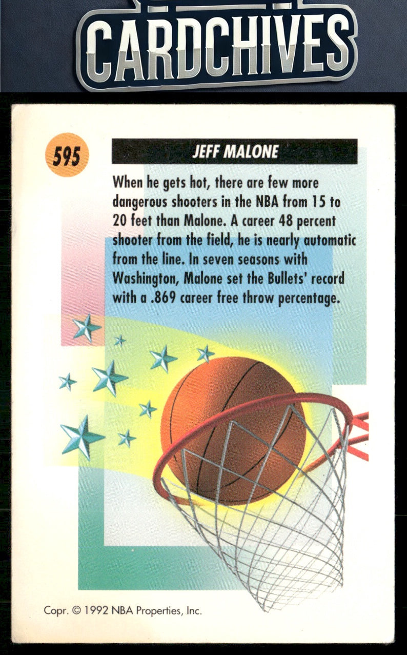 Jeff Malone 1991-92 SkyBox #595