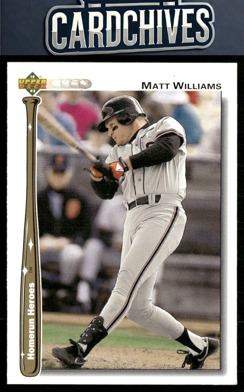 Matt Williams 1992 Upper Deck #HR5 Homerun Heroes
