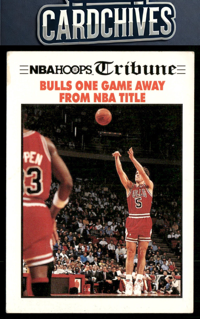 Bulls One Game Away From NBA Title TRIB, 1991-92 Hoops #541