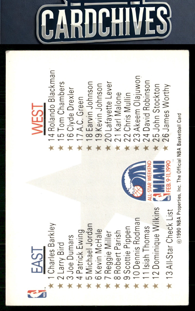 All-Star Checklist 1990-91 Hoops #13