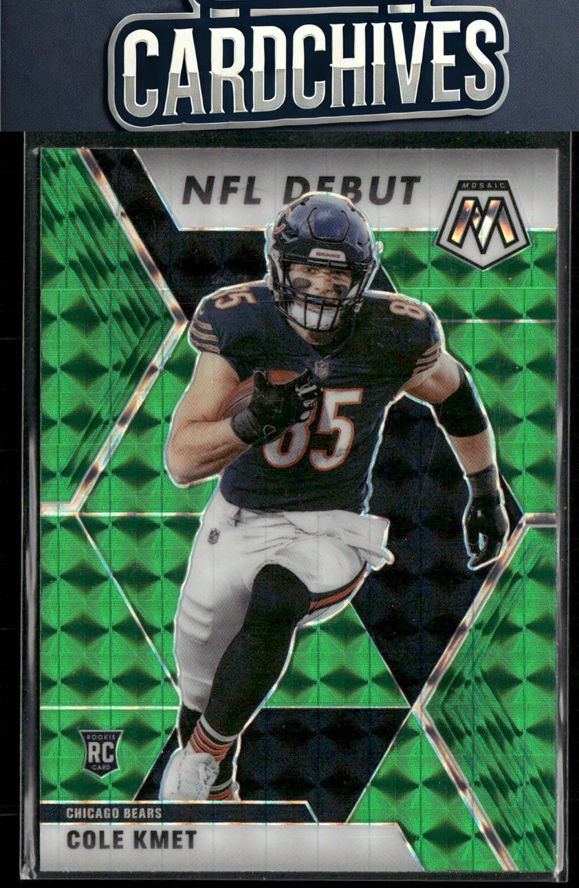 Cole Kmet 2020 Panini Mosaic #273 Prizm Green