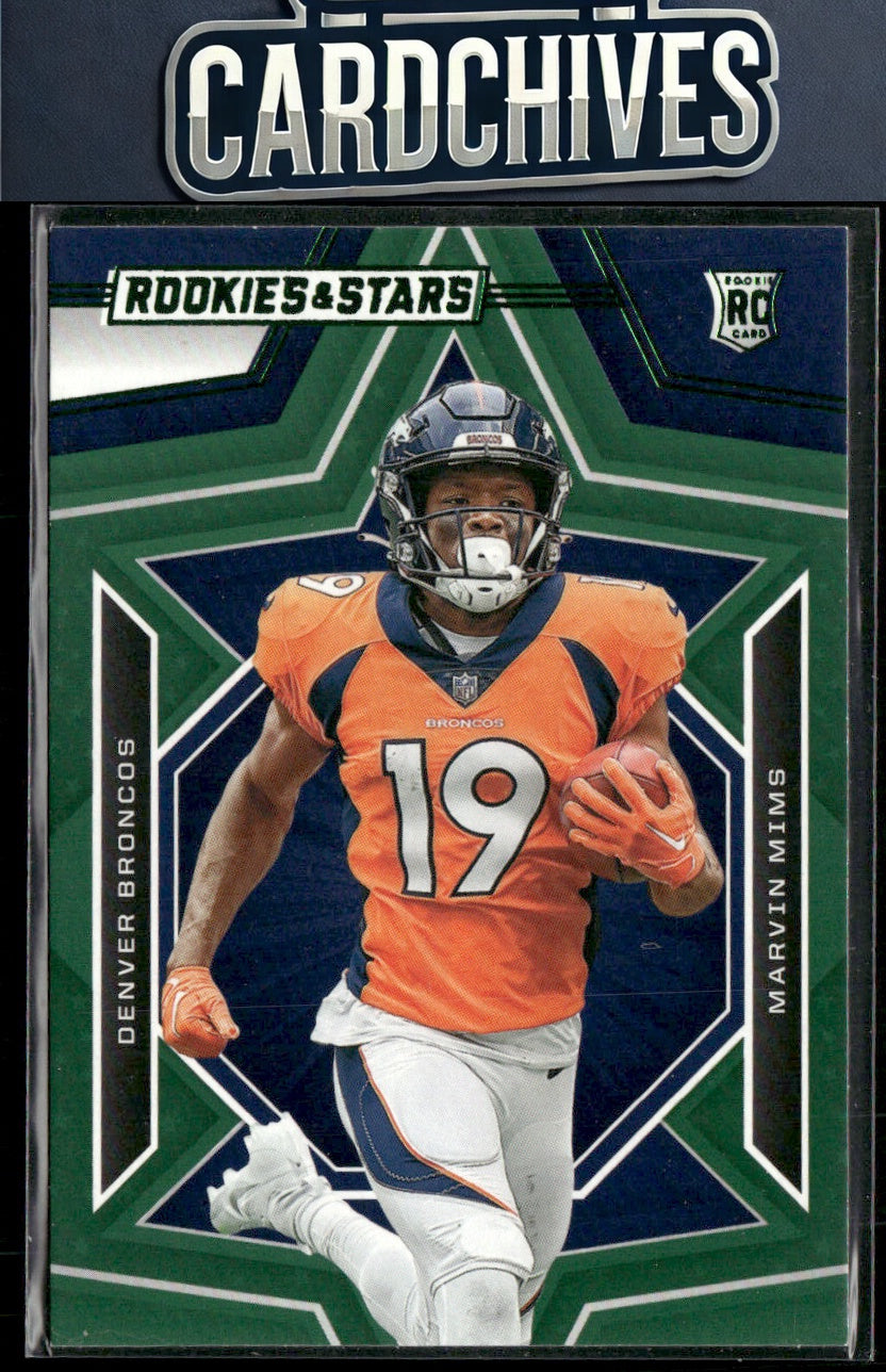 Marvin Mims 2023 Panini Rookies & Stars #166 Green Rookie